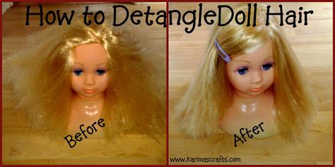 how to detangle a doll's hair|how to untangle barbie hair.